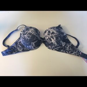34DD Pink bra - marble print